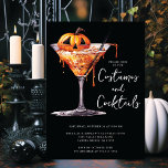 Costumes & Cocktail Halloween Party Invitation<br><div class="desc">This festive invitation features a jack-o'-lantern Halloween cocktail. The words "costumes and cocktails" are written in a fun script font. It's the perfect way to invite your friends to a spooky-sweet Halloween party where they can come dressed up in their costumes and enjoy a delicious Halloween cocktail.</div>