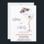 Costumes & Cocktail Scary Halloween Invitation<br><div class="desc">Cute cocktails theme Halloween party invitation. Personalize this spooktacular invite with your details.</div>