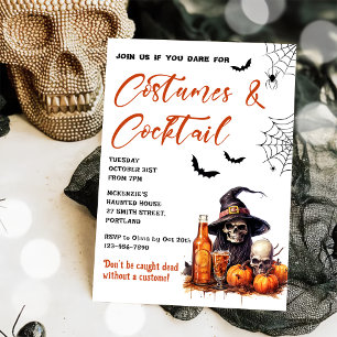 Costumes & Cocktails Halloween Party Invitation