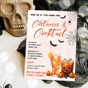 Costumes & Cocktails Halloween Party Invitation