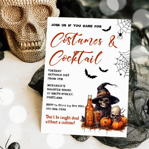 Costumes & Cocktails Halloween Party Invitation