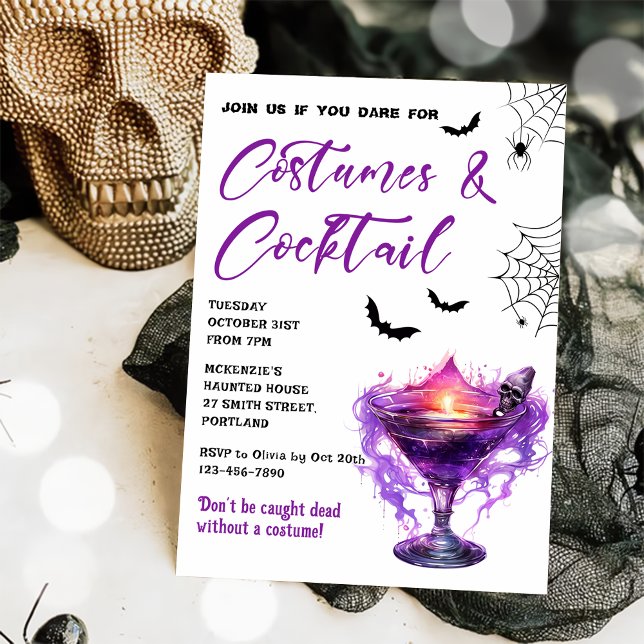 Costumes & Cocktails Invitation à la fête d'Hallow (Créateur téléchargé)