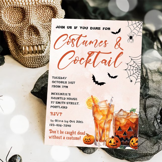Costumes & Cocktails Invitation à la fête d'Hallow (Créateur téléchargé)