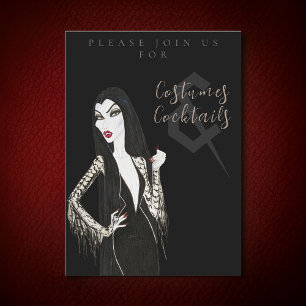 Costumes et cocktails Invitation de la fête d'Hall