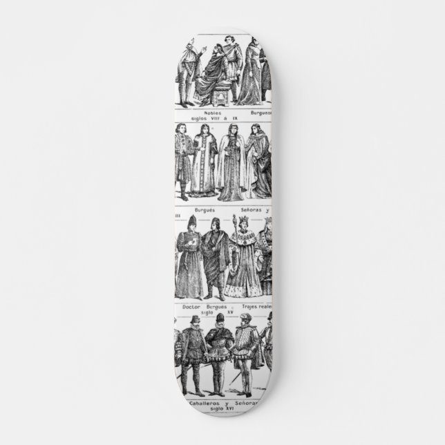 Costumes historiques Skateboard (Devant)