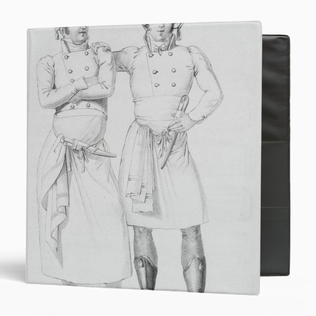 Costumes of cooks from different eras binder (Front/Inside)