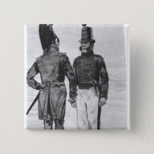 Costumes of French Marines from 1804 to 1814 2 Inch Square Button