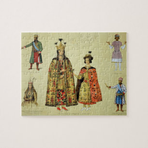 Costumes of the 17th and 18th centuries, plate 56 jigsaw puzzle