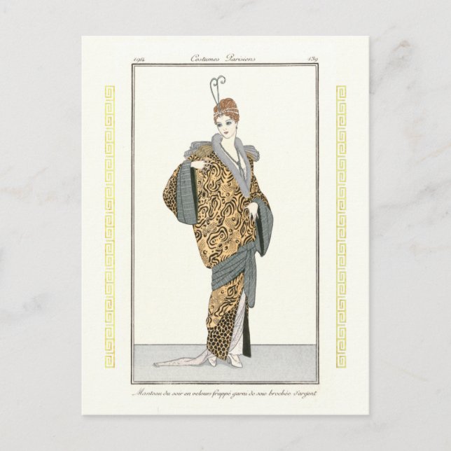 Costumes Parisiens - Manteau du soir Carte postale (Devant)