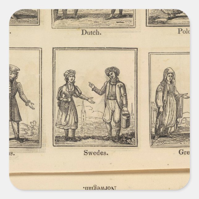 Costumes Square Sticker (Front)