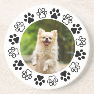 Costumizable dog portrait canine coaster
