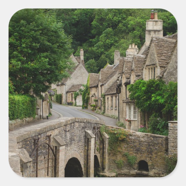 Costwolds ville Castle Combe autocollant (Devant)