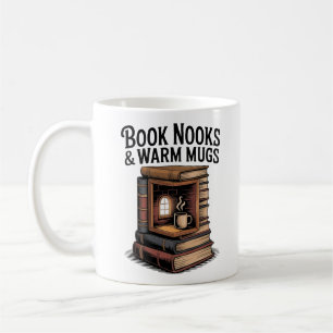 Cosy Book Nook et Steaming Mug Vintage