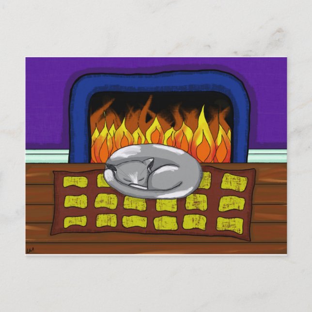 Cosy Cat.jpg Postcard (Front)