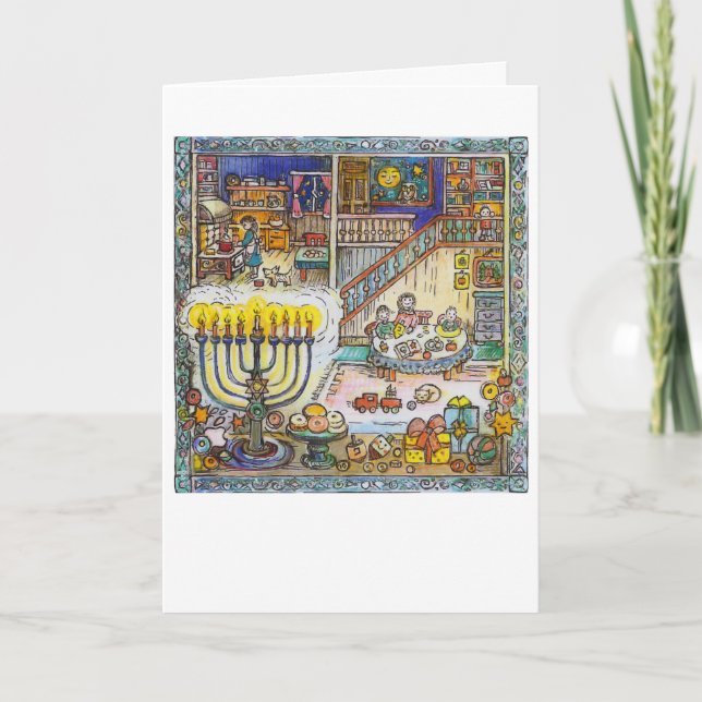 Cosy Chanukah - Carte de voeux (Devant)