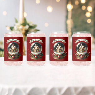 Cosy Christmas Snow Globe Cottage Scène