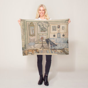 Cosy Corner (by Carl Larsson) Fleece Blanket