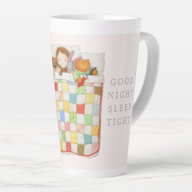 COSY QUILT Tall Cocoa Mug - Rose (Angle droit)
