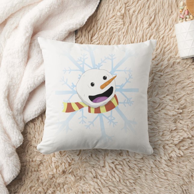 Cosy Snowman Lance Oreiller (Couverture)