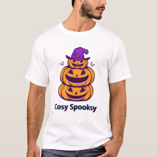 Cosy Spooksy Halloween T-Shirt | Cute & Spooky Pum