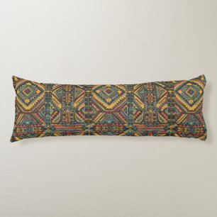 Cosy Teal "Centuries-Old Geometric Elegance" Plush Body Pillow