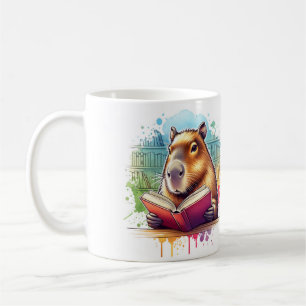 Cosy Up in the Library avec Capybara Reading Mug :