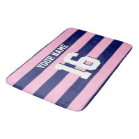 Cot Candy Pink Navy Blue Team Jersey Preppy Stripe