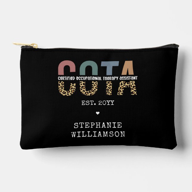 COTA Certified Occupational Therapy Assistant Accessory Pouch (Front)