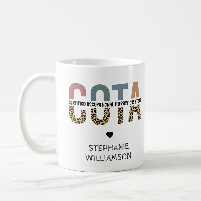 COTA Certified Occupational Therapy Assistant Coffee Mug (Left)