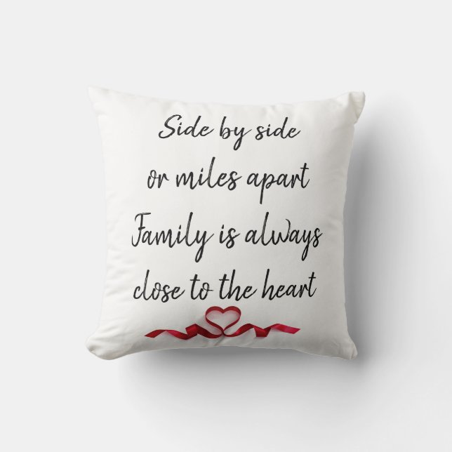 Côte à côte coussin (bilatéral) de famille (Recto)