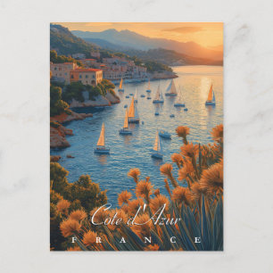 Côte d’Azur, France Postcard
