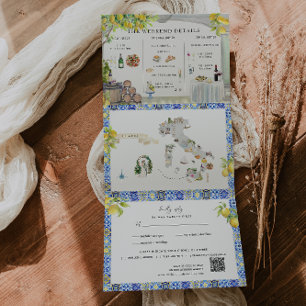 Côte d'Amalfi   Carte Itinéraire Méditerranéenne