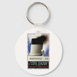 Cote D'Azur Channel Ferry Keychain
