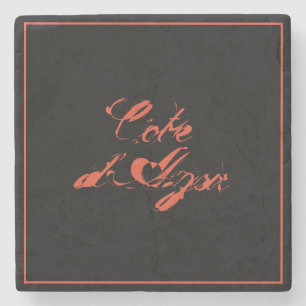 Côte d'Azur french riviera Stone Coaster