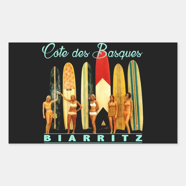 Cote de Basques Biarritz Sticker (Front)