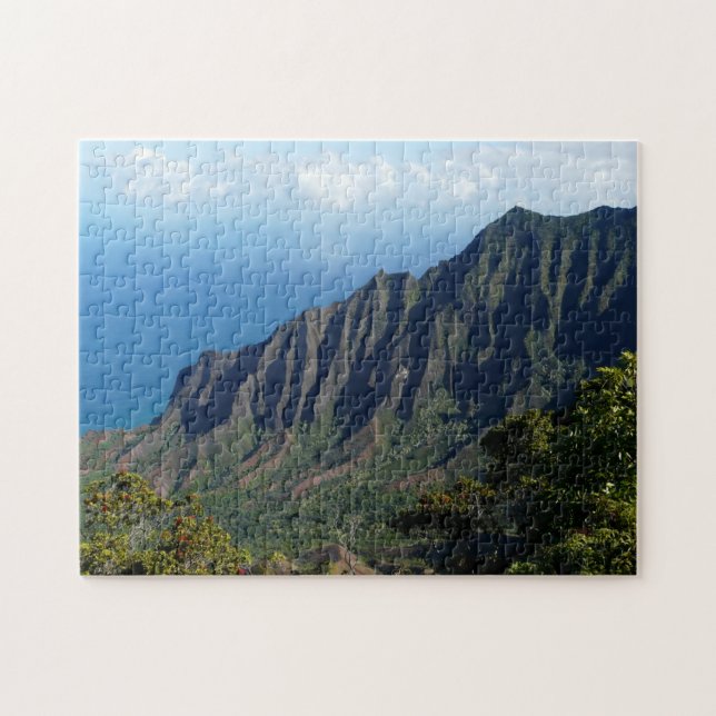 Côte de Na Pali sur le puzzle denteux de Kauai (Horizontal)