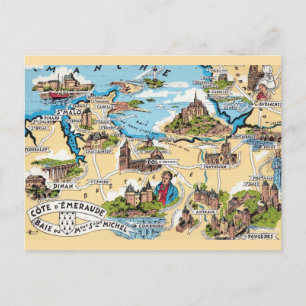 Cote D'Emeraude France Postcard