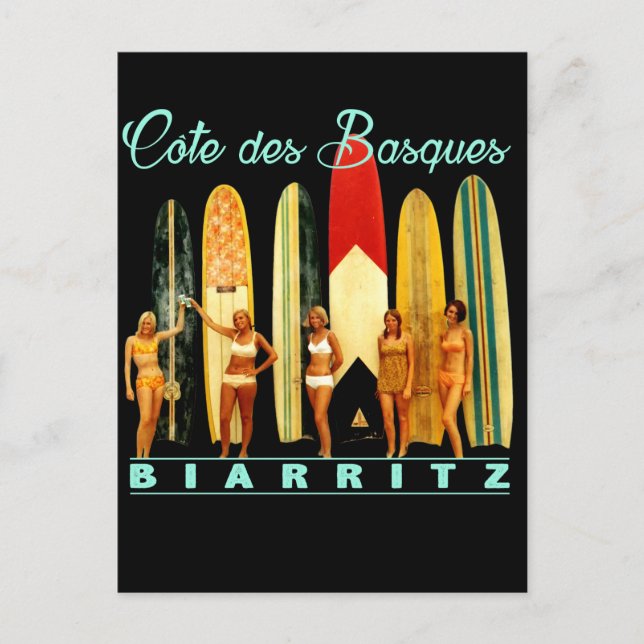 Côte des Basques Biarritz Postcard (Front)