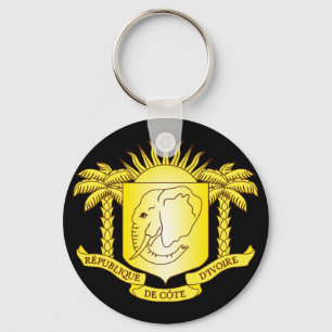 côte d'ivoire emblem keychain
