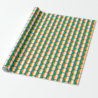 Cote d'Ivoire Flag Honeycomb Wrapping Paper
