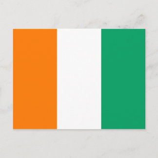 Cote d'Ivoire Flag Postcard