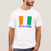 COTE D'IVOIRE*- Flag T-shirt (Customizable)