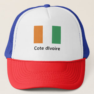 Cote dIvoire Flag Trucker Hat