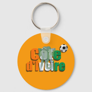 Côte d'Ivoire football Les Éléphants soccer gif Keychain