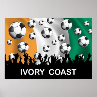 Côte d'Ivoire Football Poster