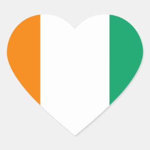 côte d'ivoire heart sticker
