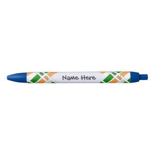 Côte d'Ivoire Ivory Coast Flag Tiled Personalized Black Ink Pen