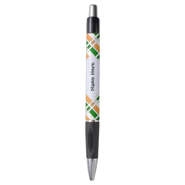 Côte d'Ivoire Ivory Coast Flag Tiled Personalized  Pen (Front Vertical)