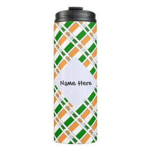 Côte d'Ivoire Ivory Coast Flag Tiled Personalized Thermal Tumbler
