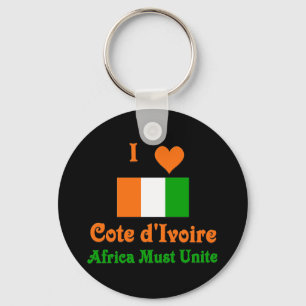 Cote d'Ivoire Keychain